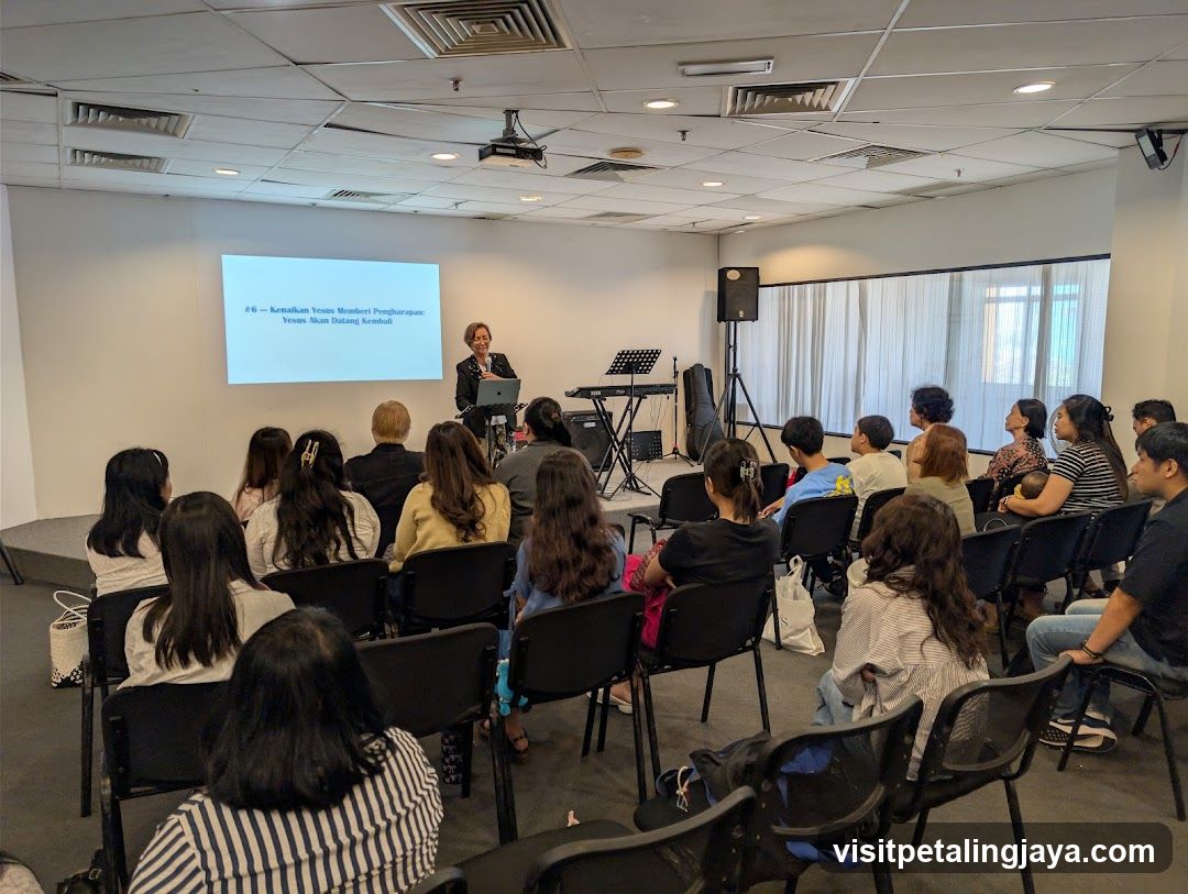 Presentation in a conference room