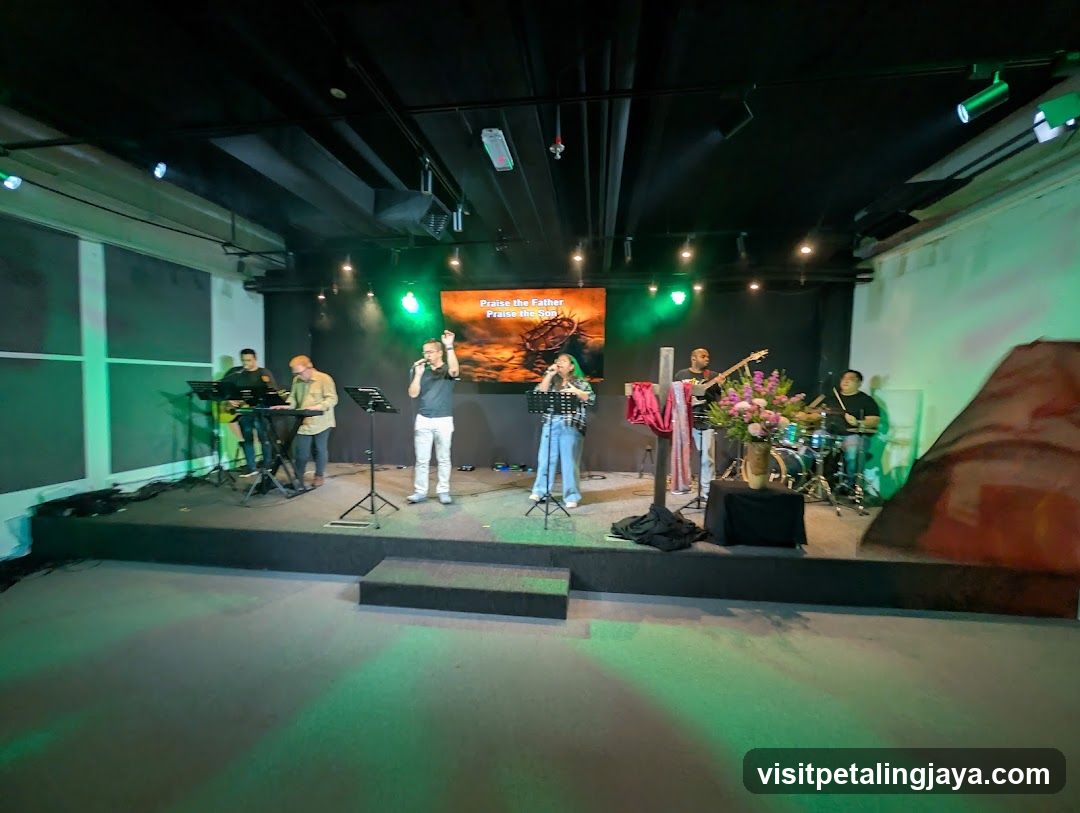 Church Band Performing on Stage