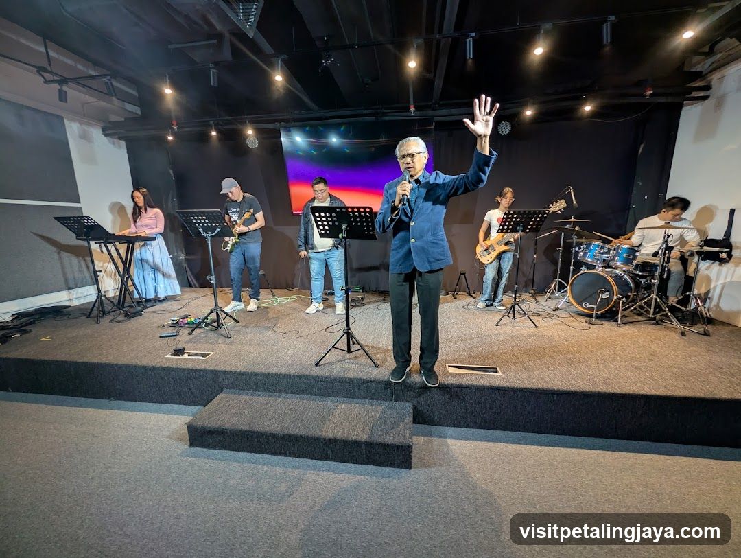 Band performing on stage