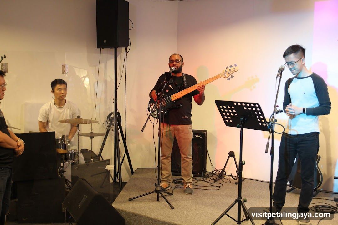 Band performing on stage