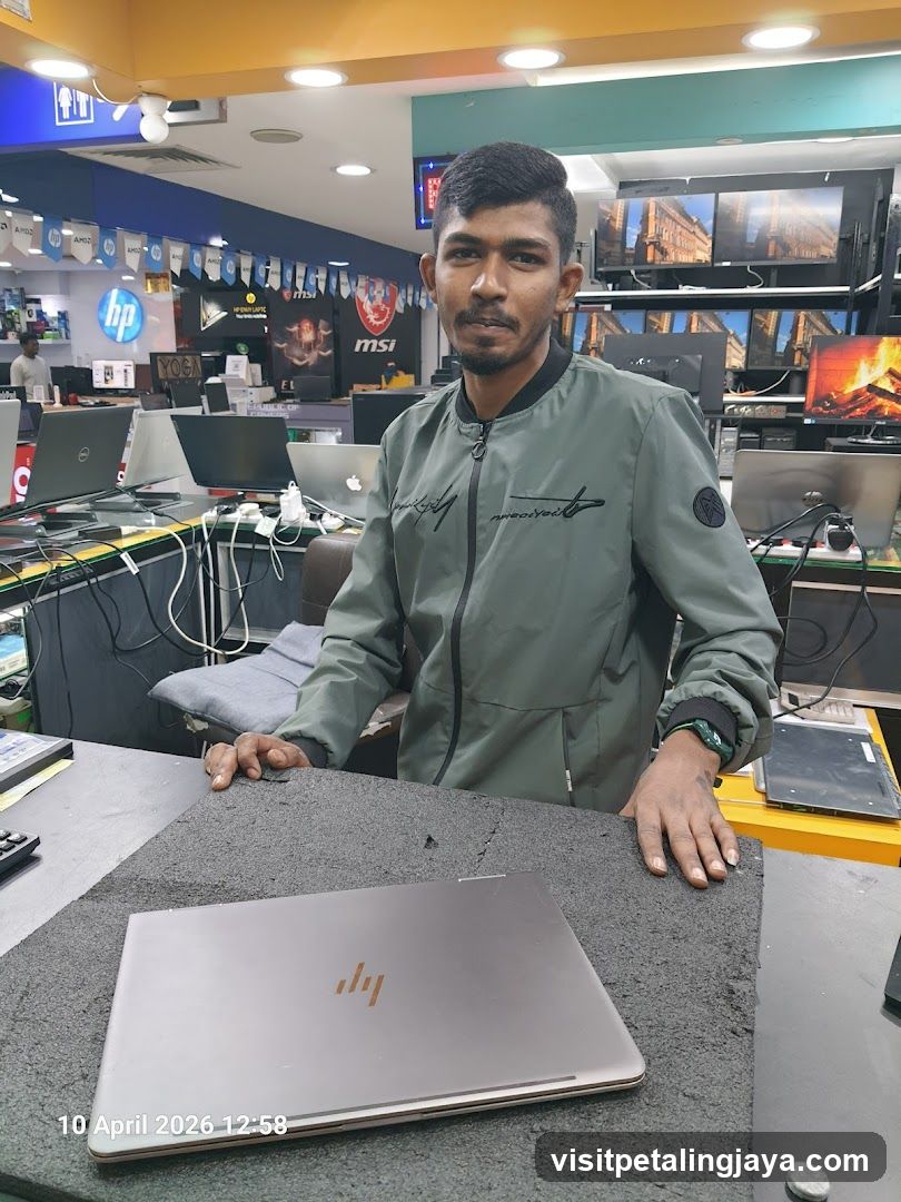 Man in Electronics Store