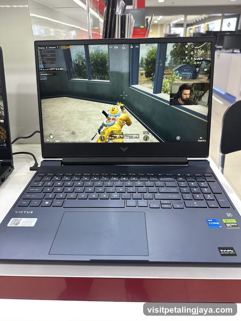 Gaming Laptop Displaying PUBG