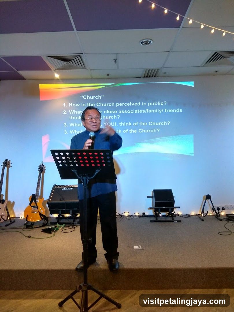 Man speaking at a podium
