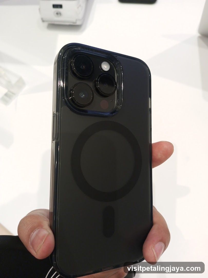 iPhone with MagSafe case