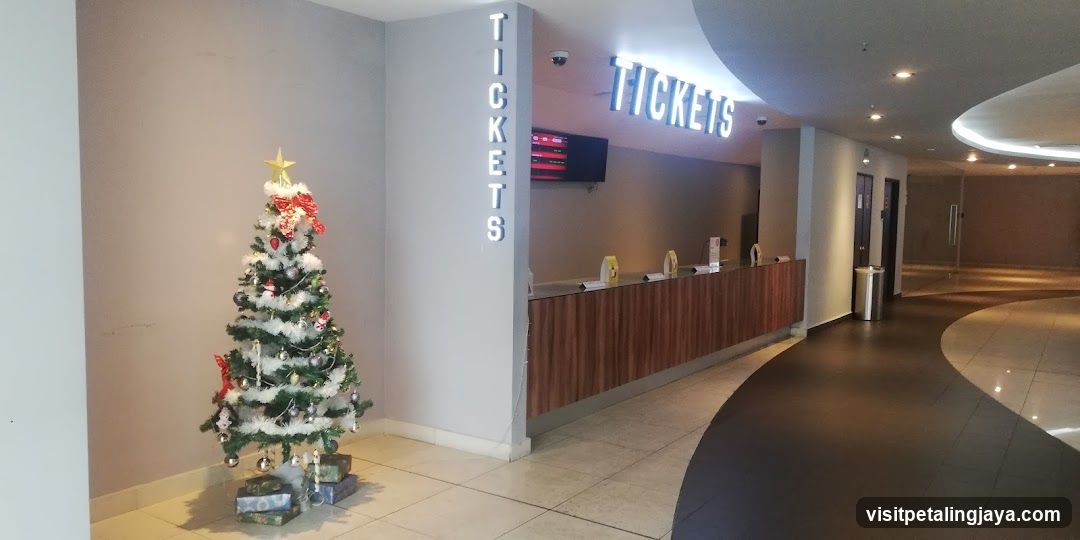 Cinema Ticket Counter with Christmas Tree