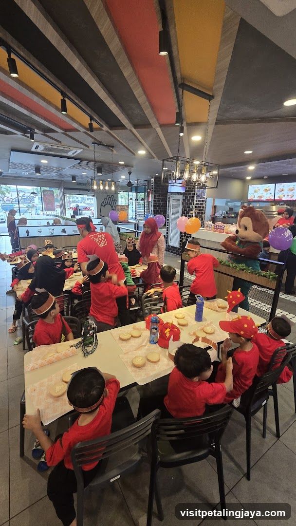 Children's Party at a Fast Food Restaurant