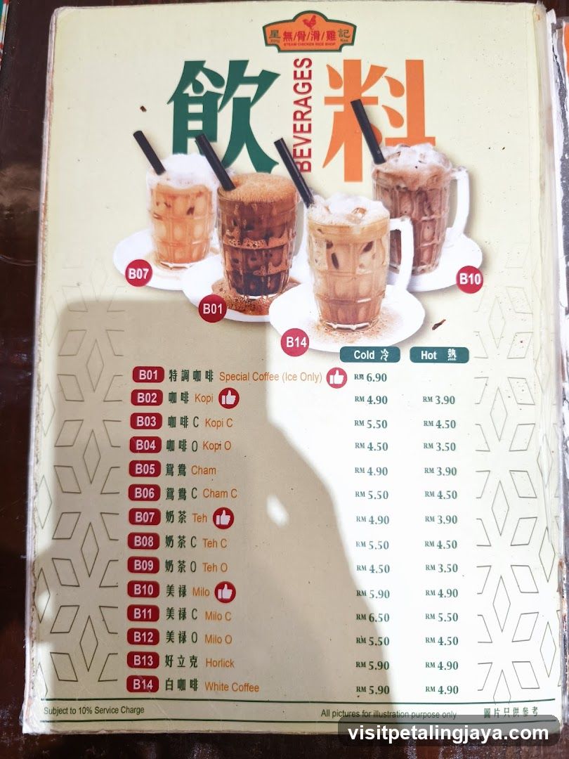 Beverages Menu