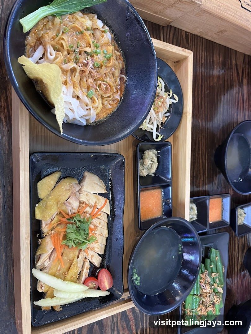 Hainanese Chicken Rice and Noodles