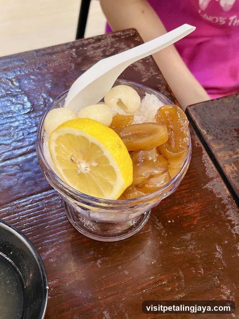 Dessert with Lychee and Lemon