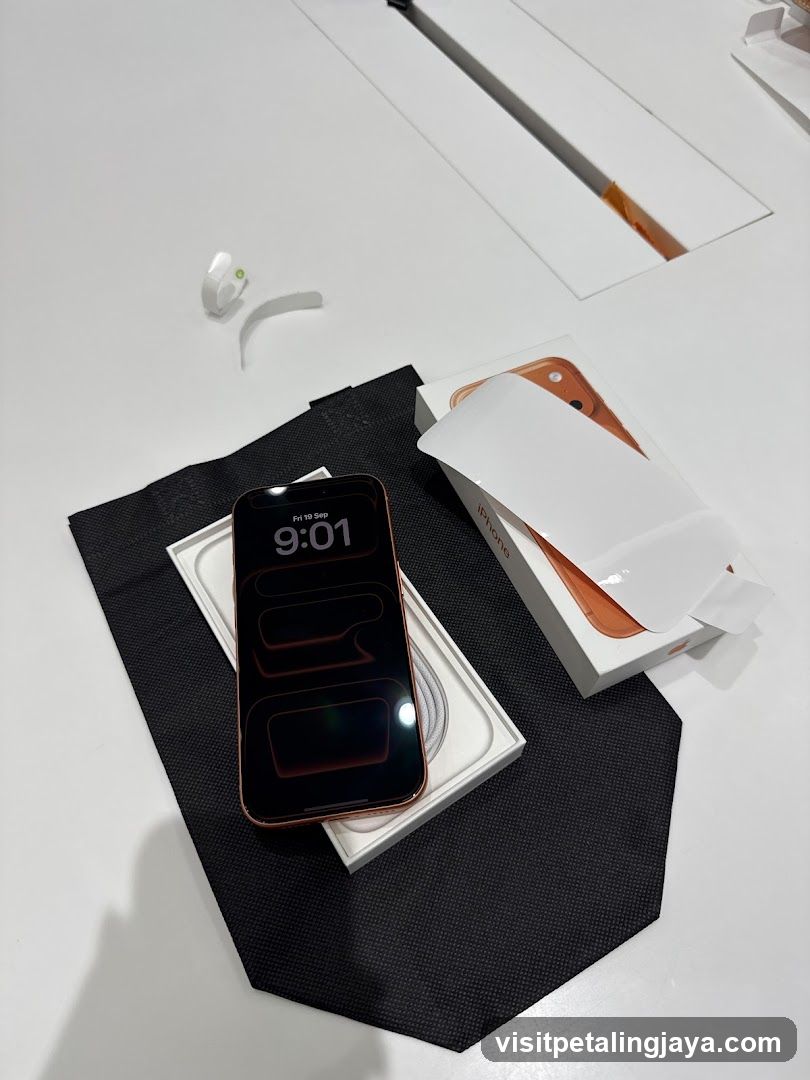 Unboxing an iPhone
