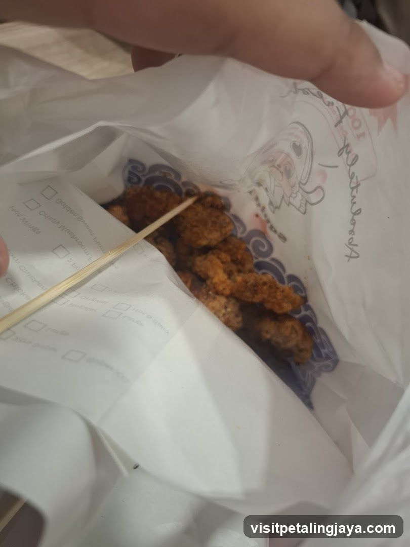 Fried Chicken Bites in Bag