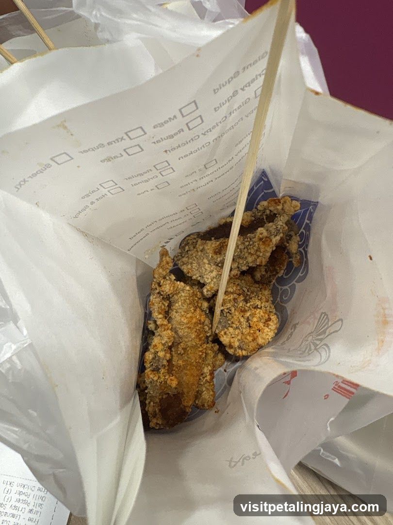 Fried Chicken Pieces in Bag