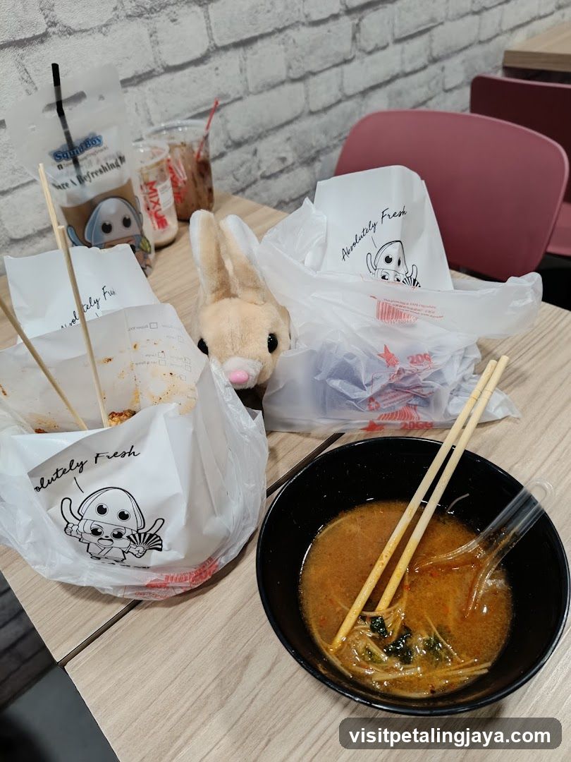 Food and Drinks with a Stuffed Animal