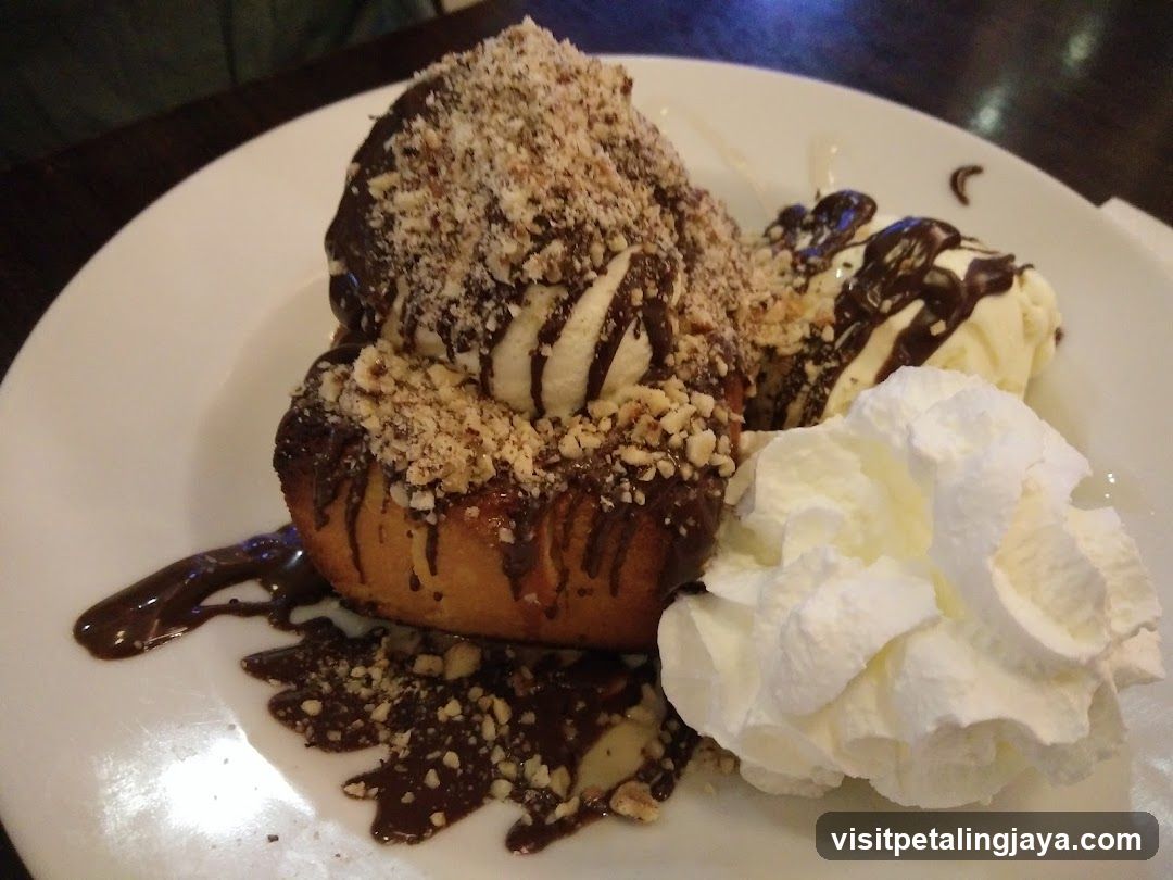 Dessert with Ice Cream and Chocolate