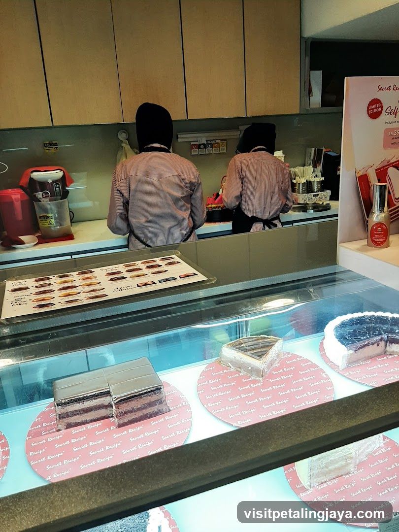 Cakes on display