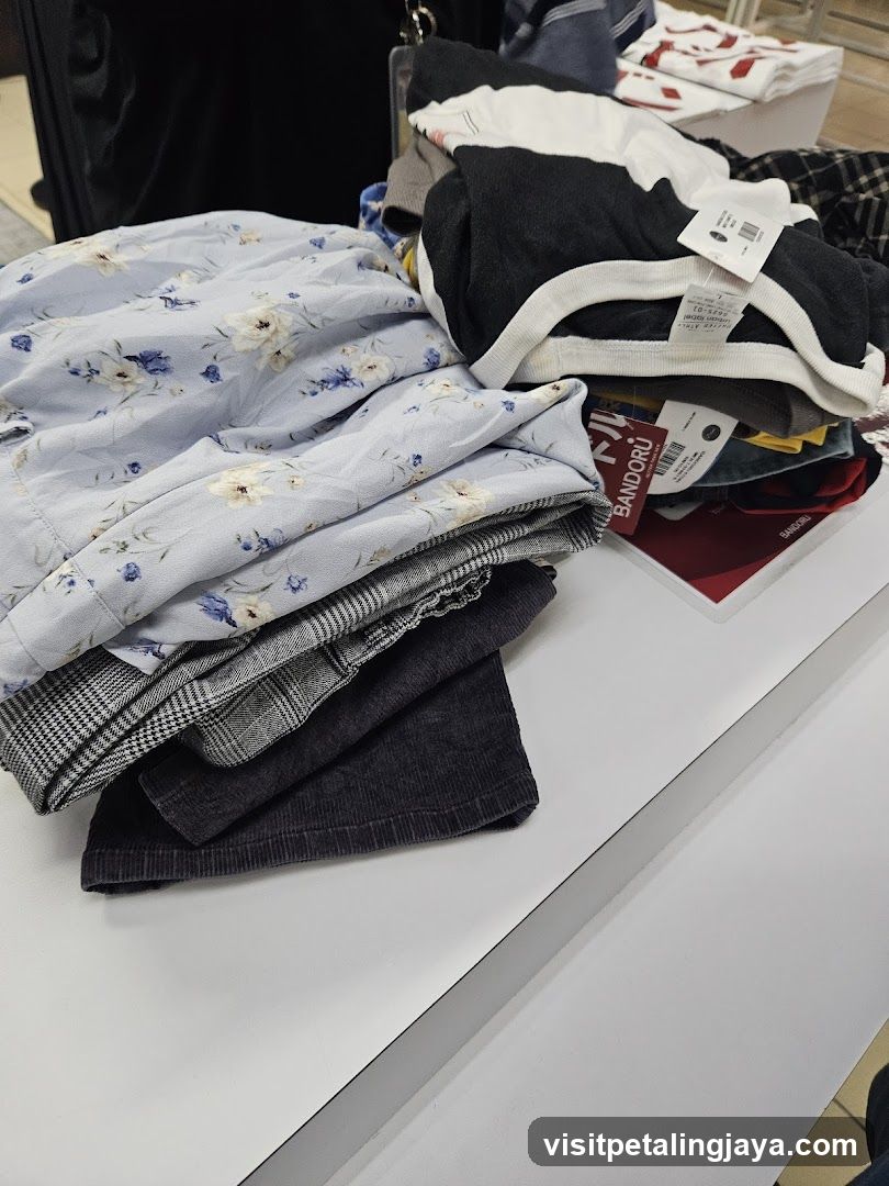 Pile of folded clothes