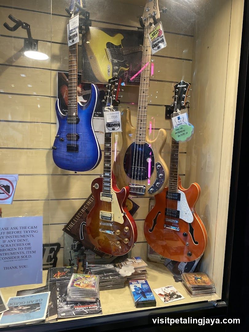 Guitars and Music Accessories Display