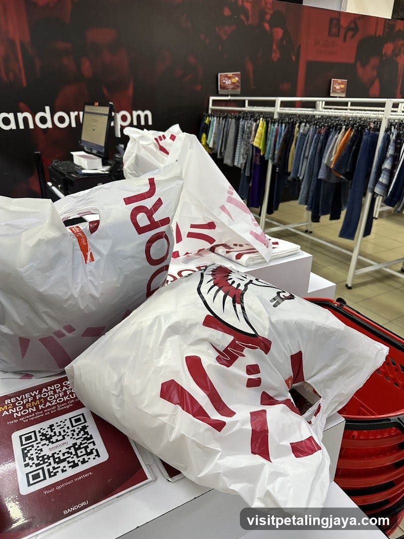 Shopping Bags and Clothing Racks
