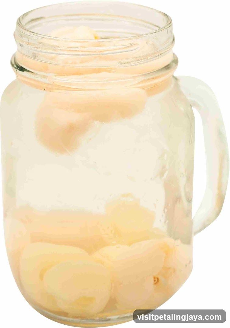 Lychee Drink in a Mason Jar