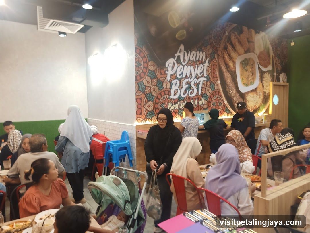 Restaurant Interior with Diners