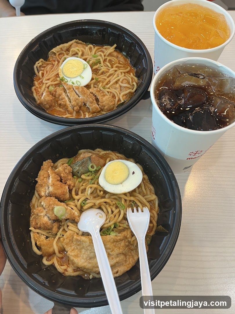 Noodle Bowls and Drinks