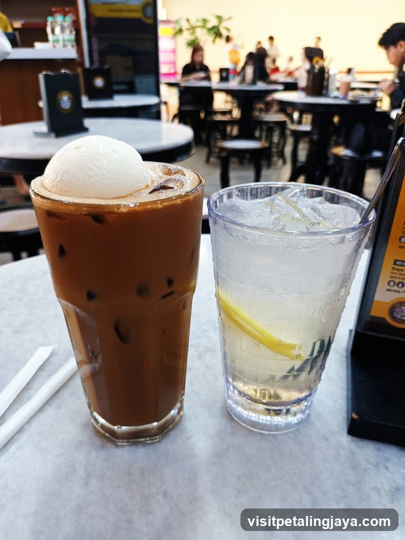 Iced Coffee and Lemonade