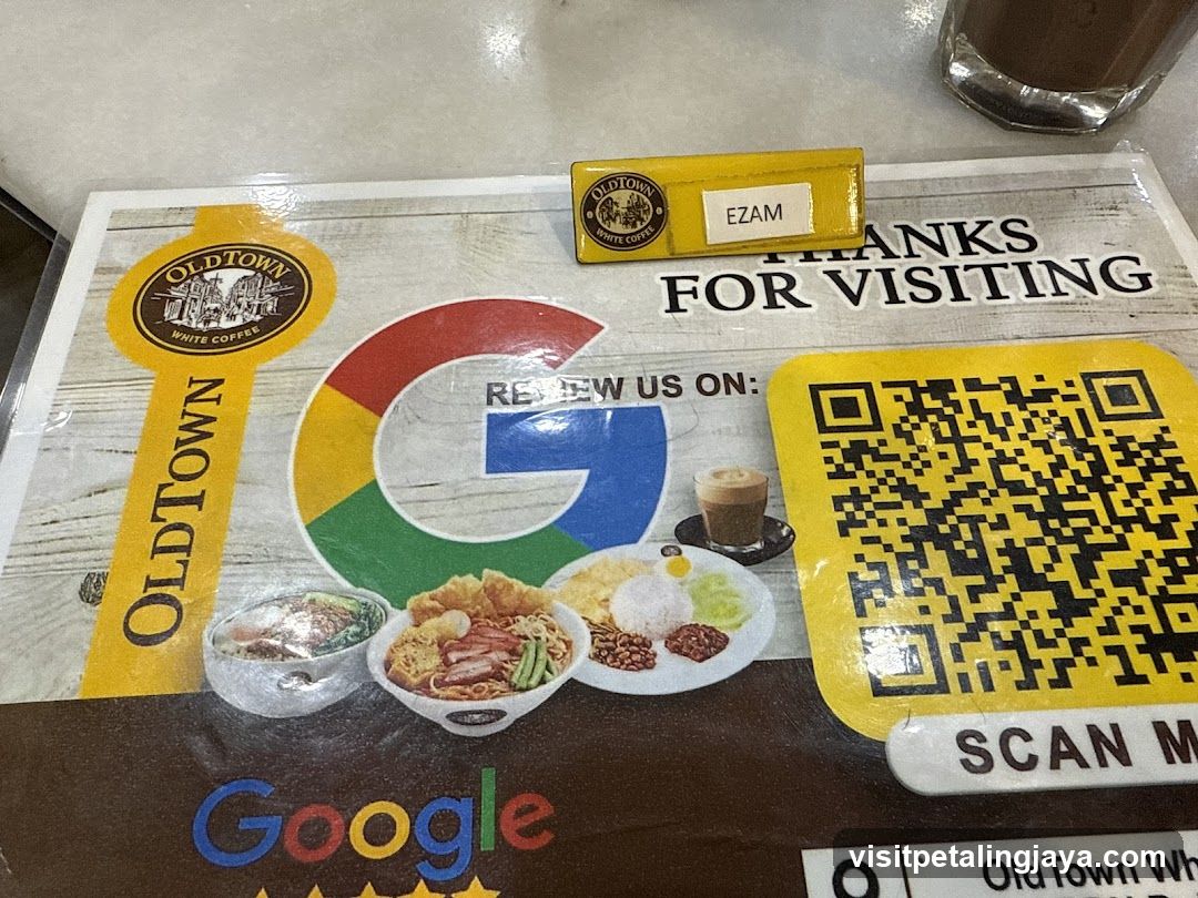 Old Town White Coffee placemat