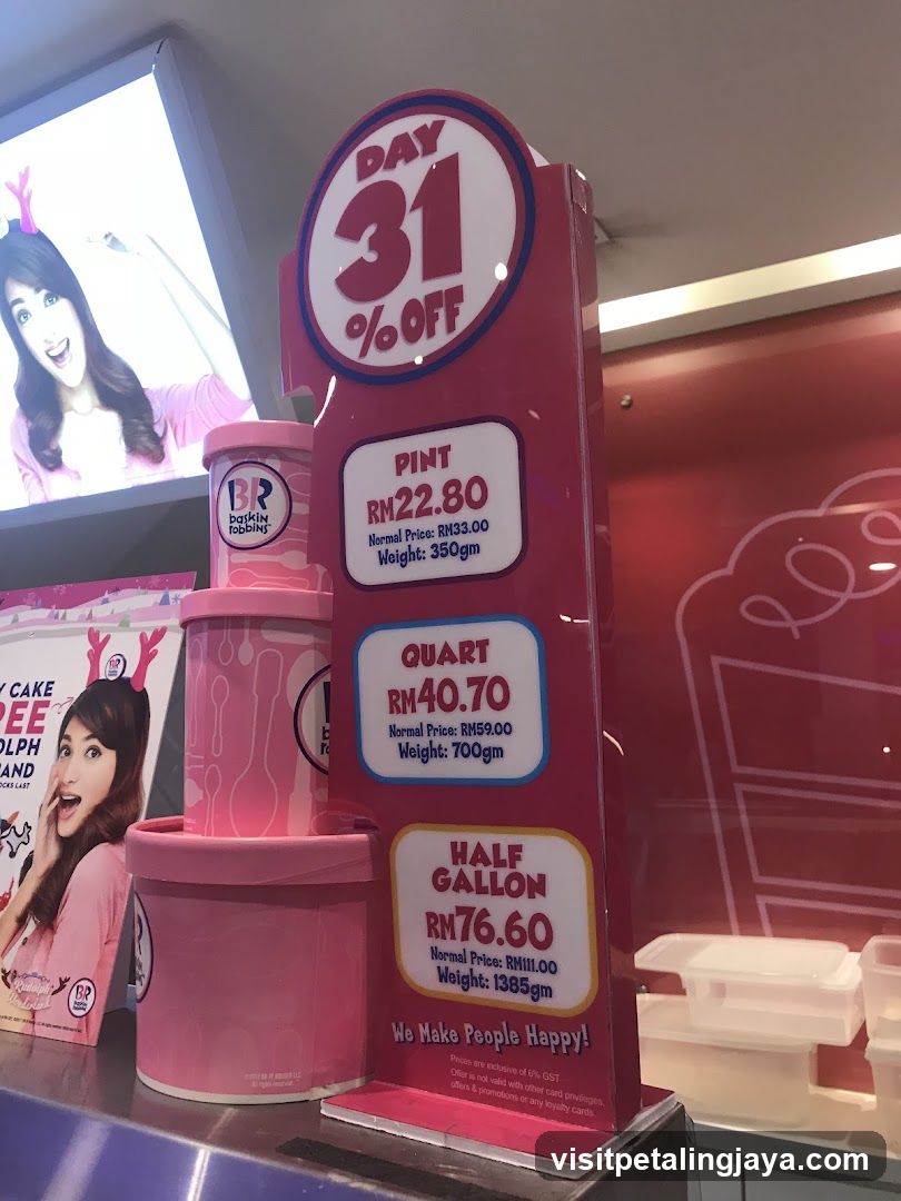 Baskin Robbins 31% Off Promotion