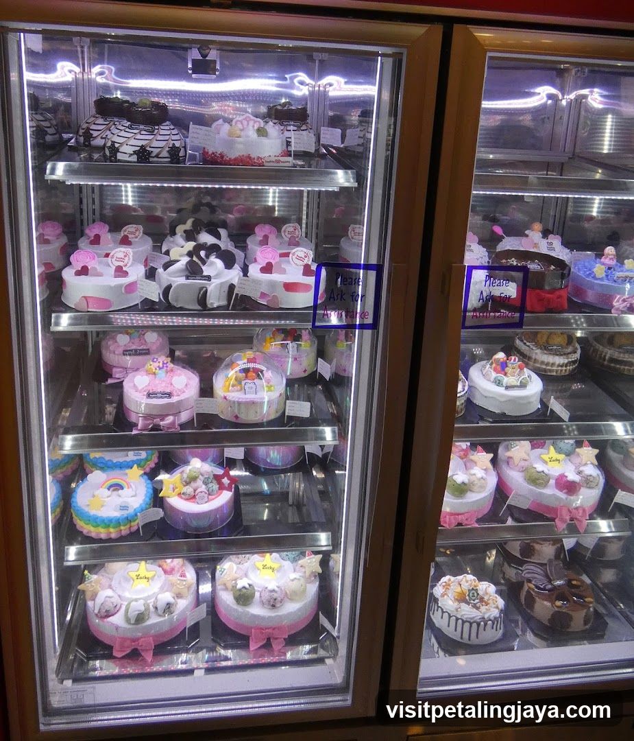Cakes in a Display Refrigerator