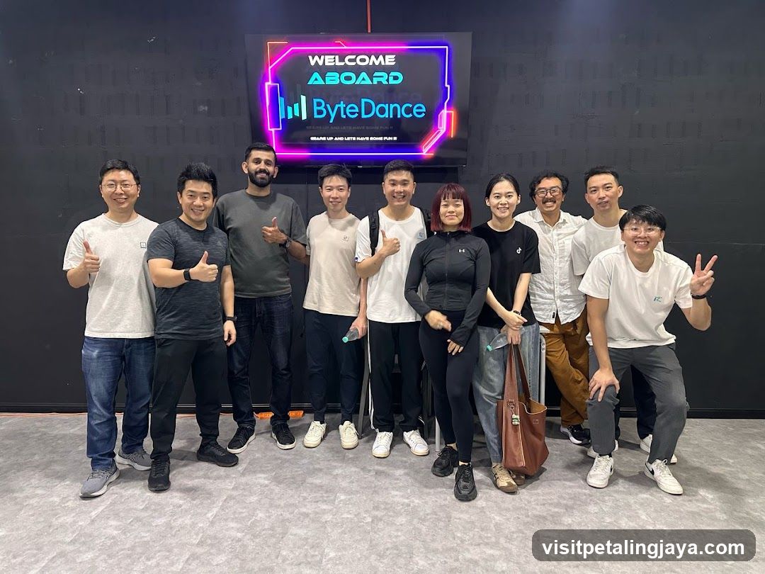 ByteDance Welcome Sign and Team Photo