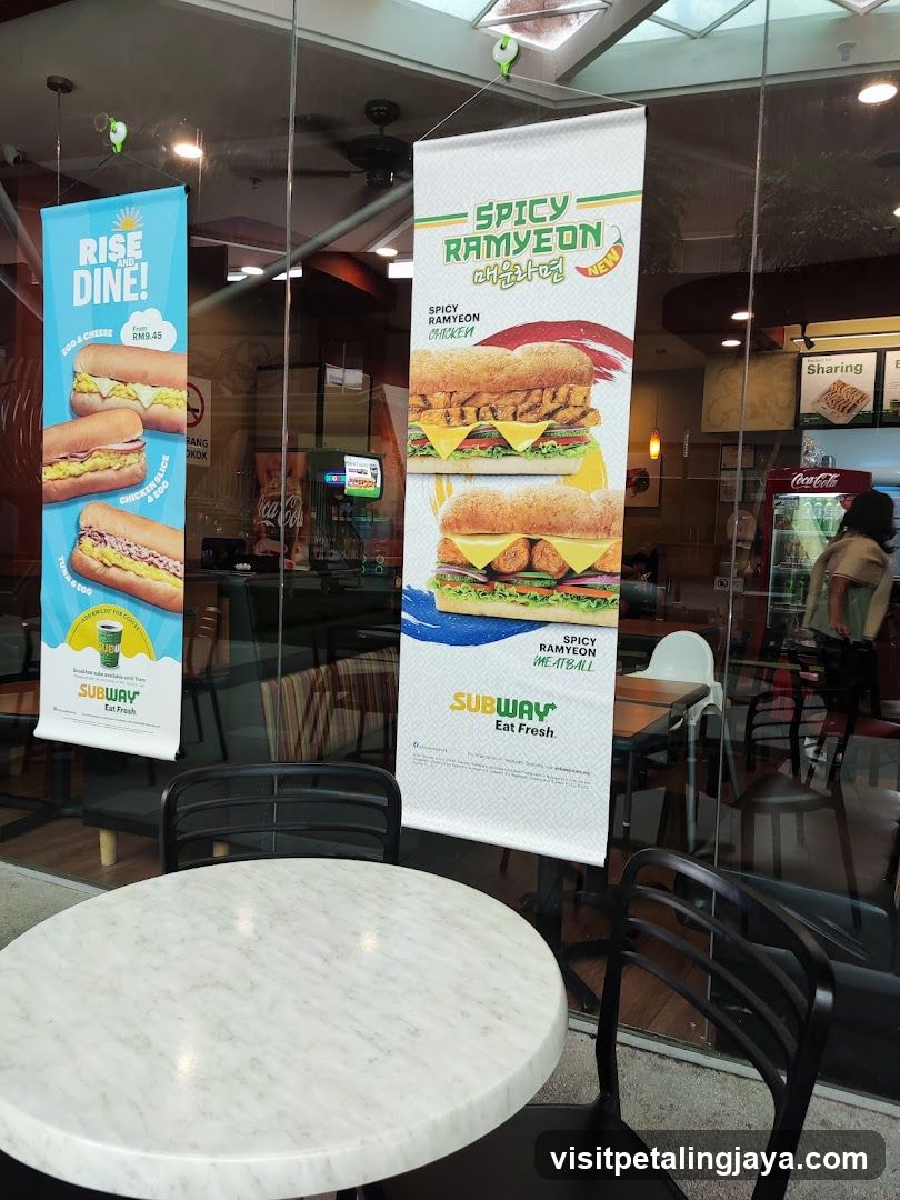 Subway Restaurant Interior