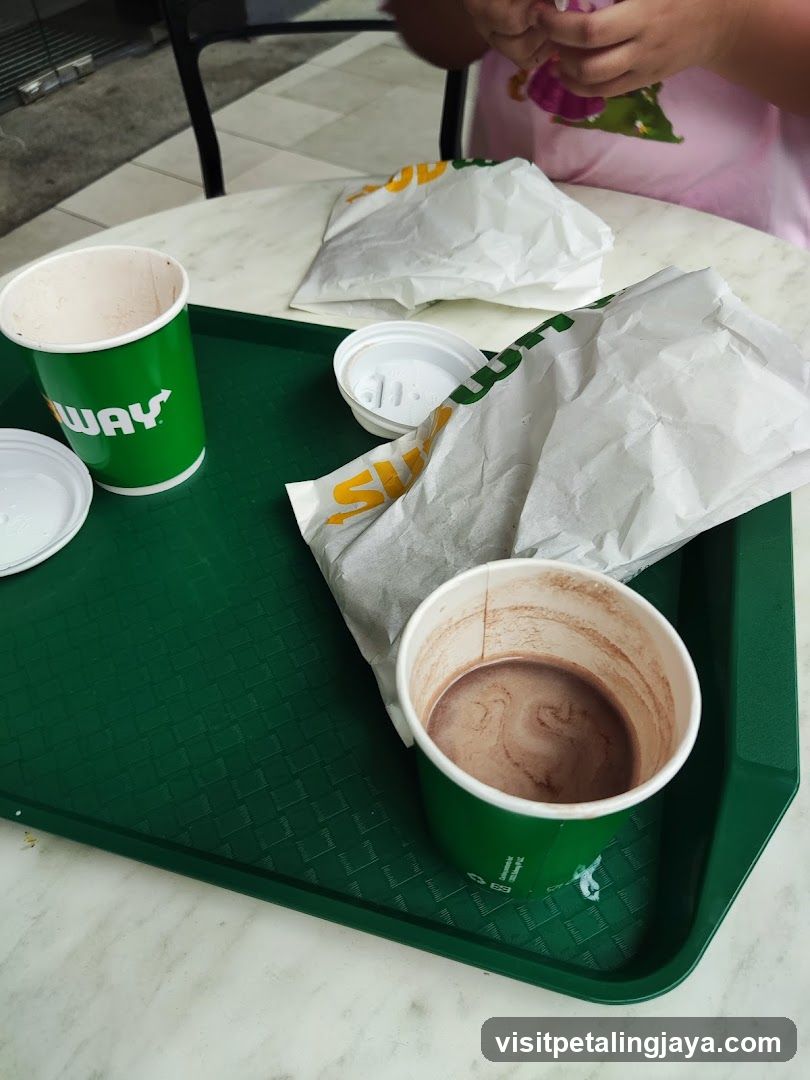 Subway Drinks and Wraps