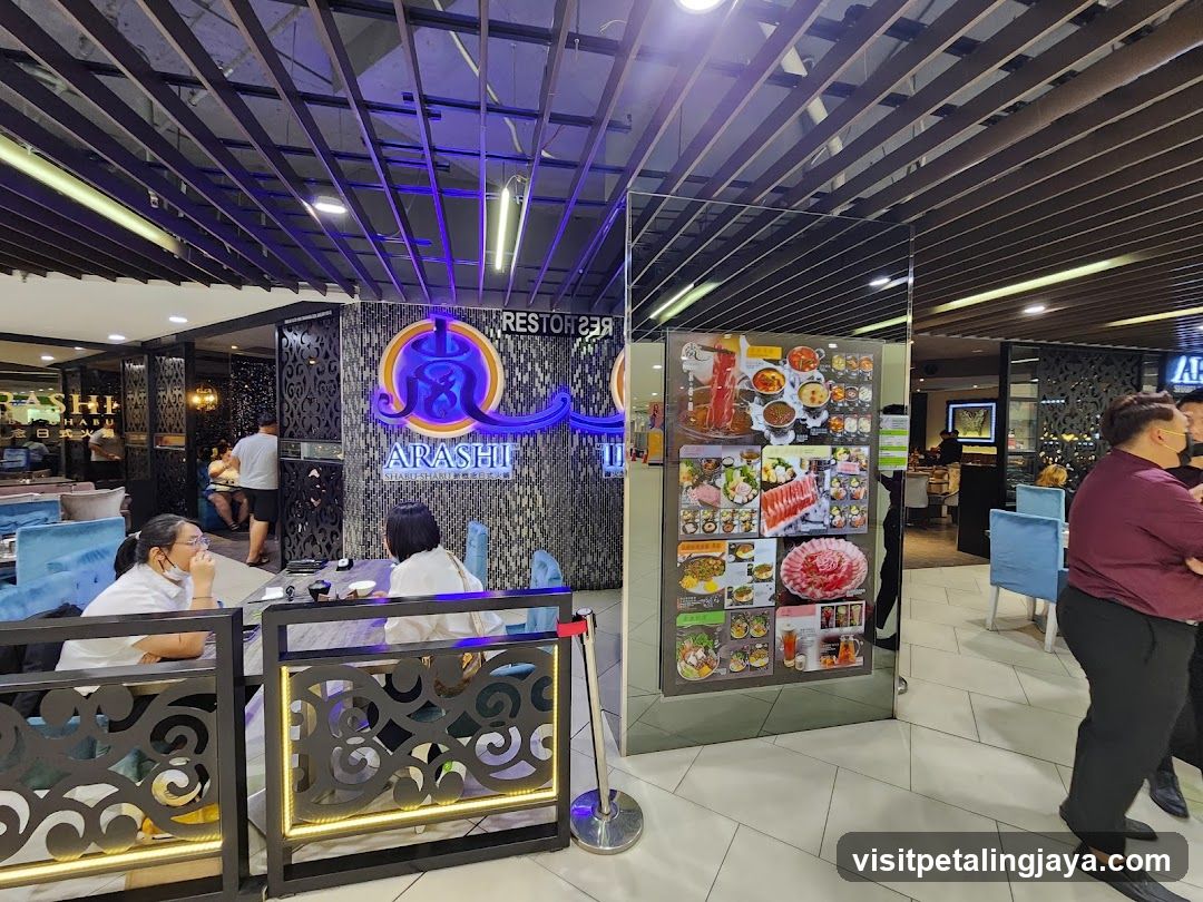 Restaurant Interior with Menu Display