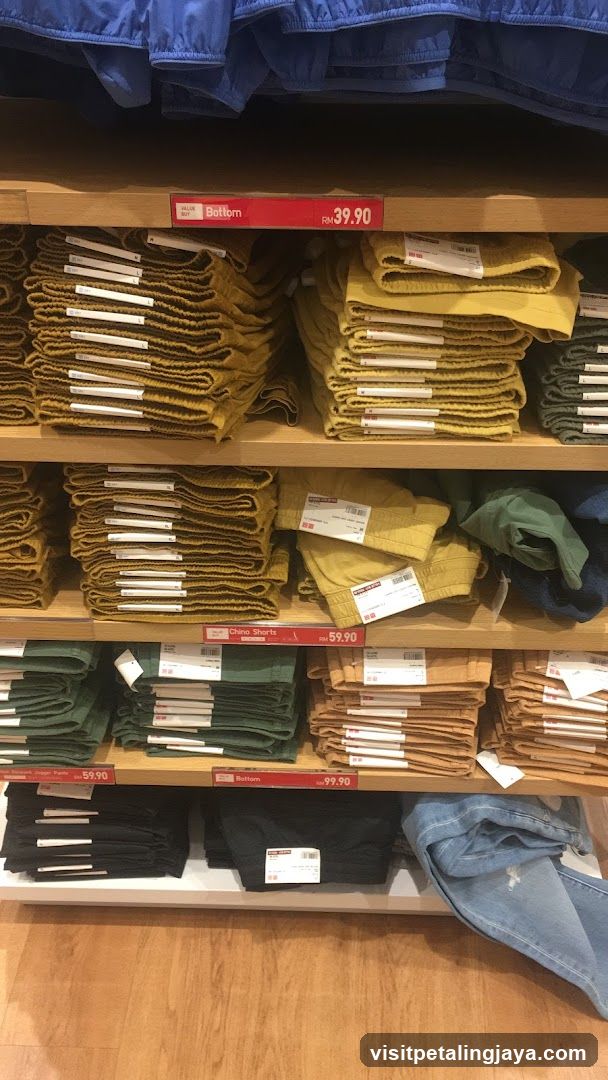 Folded Pants on Shelves