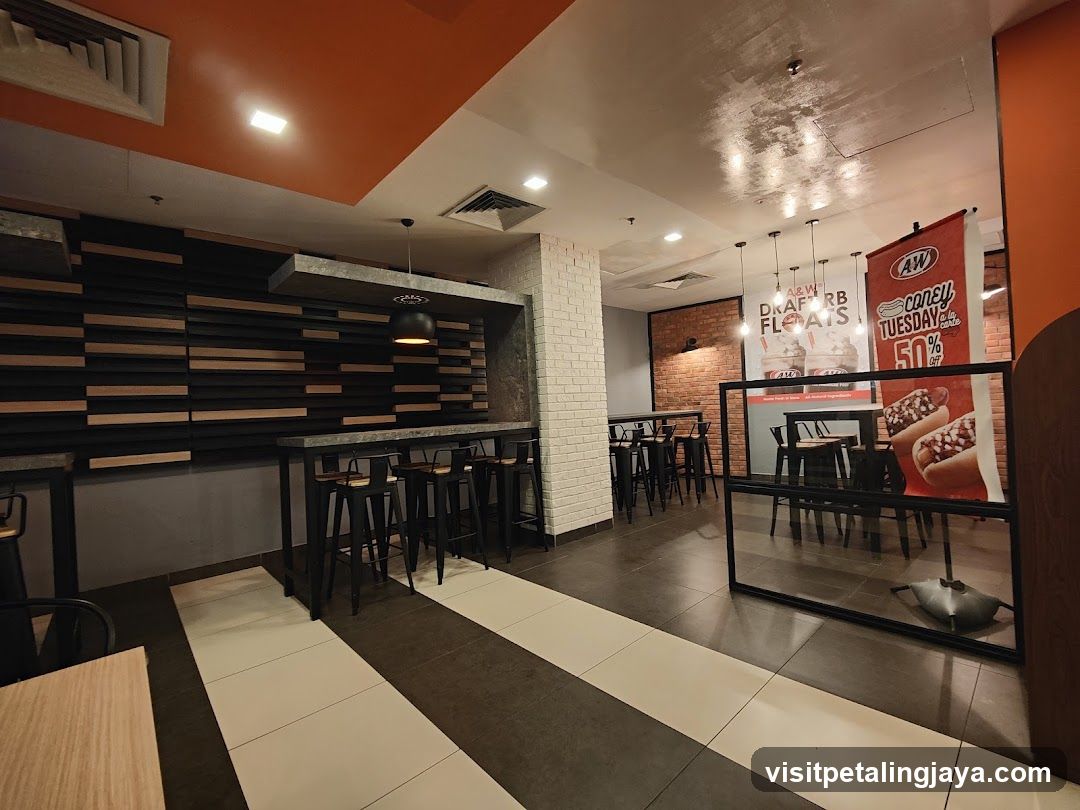 A&W Restaurant Interior
