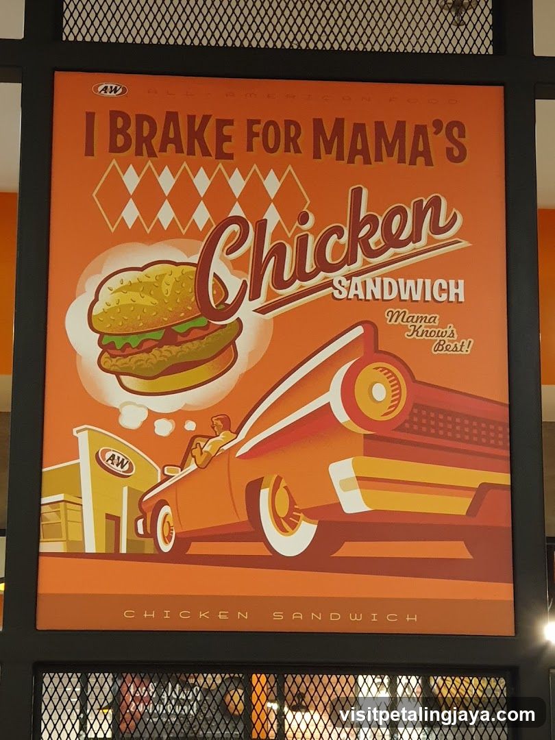 A&W Chicken Sandwich Advertisement