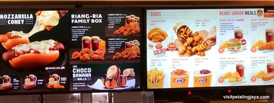 A&W Menu