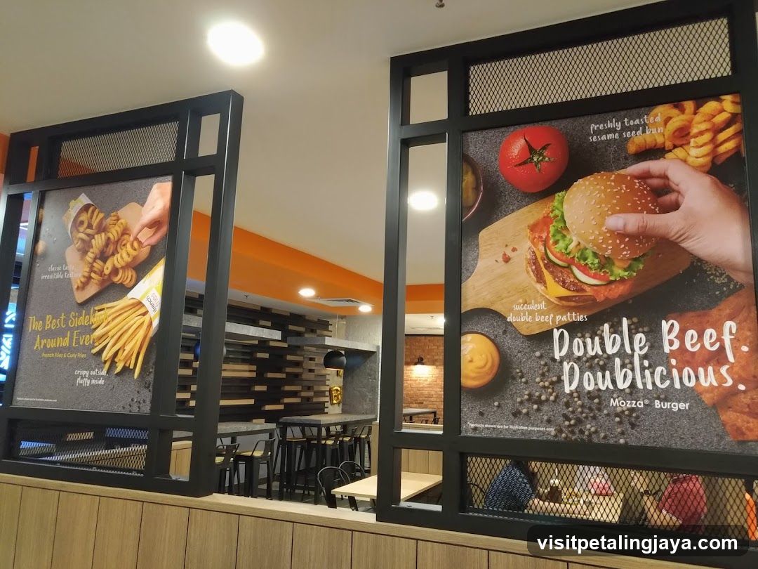Burger and Fries Advertisement