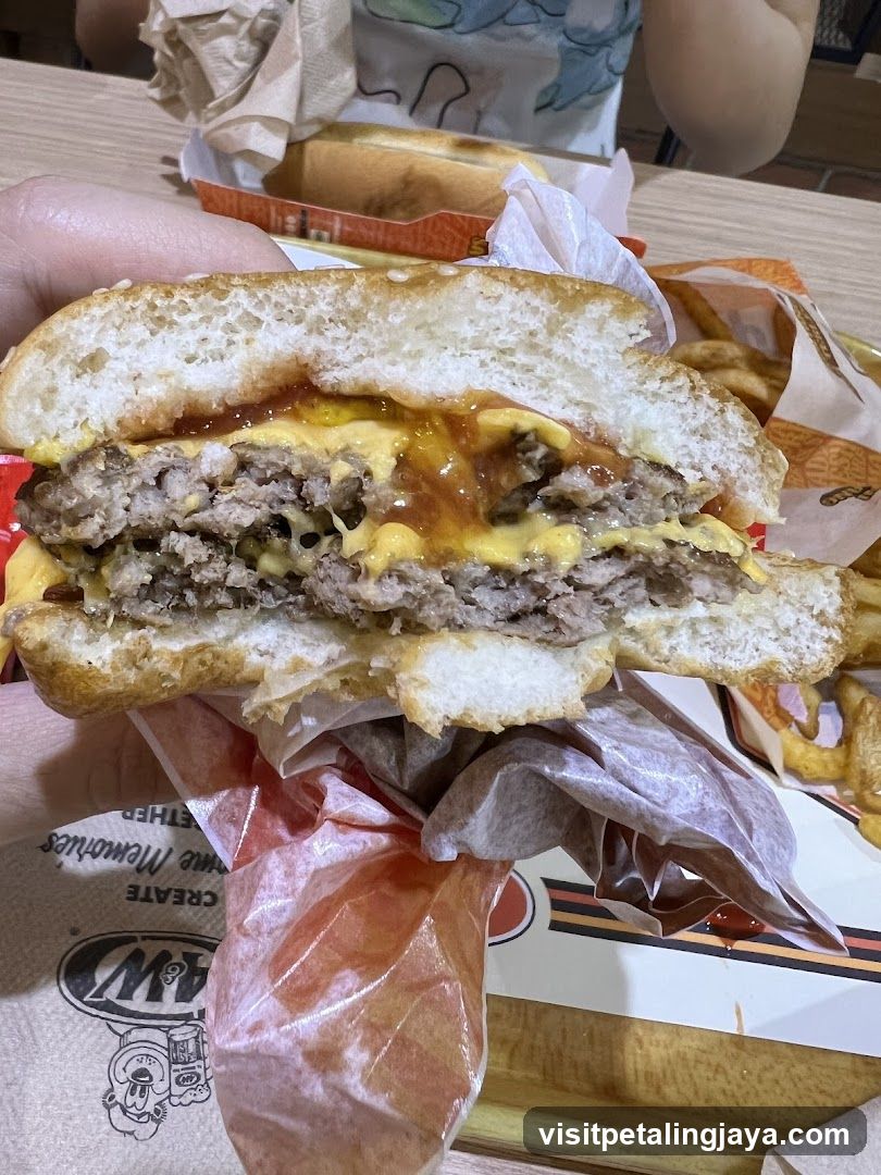 Double Cheeseburger with Fries
