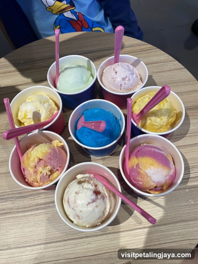 Assortment of Ice Cream Cups
