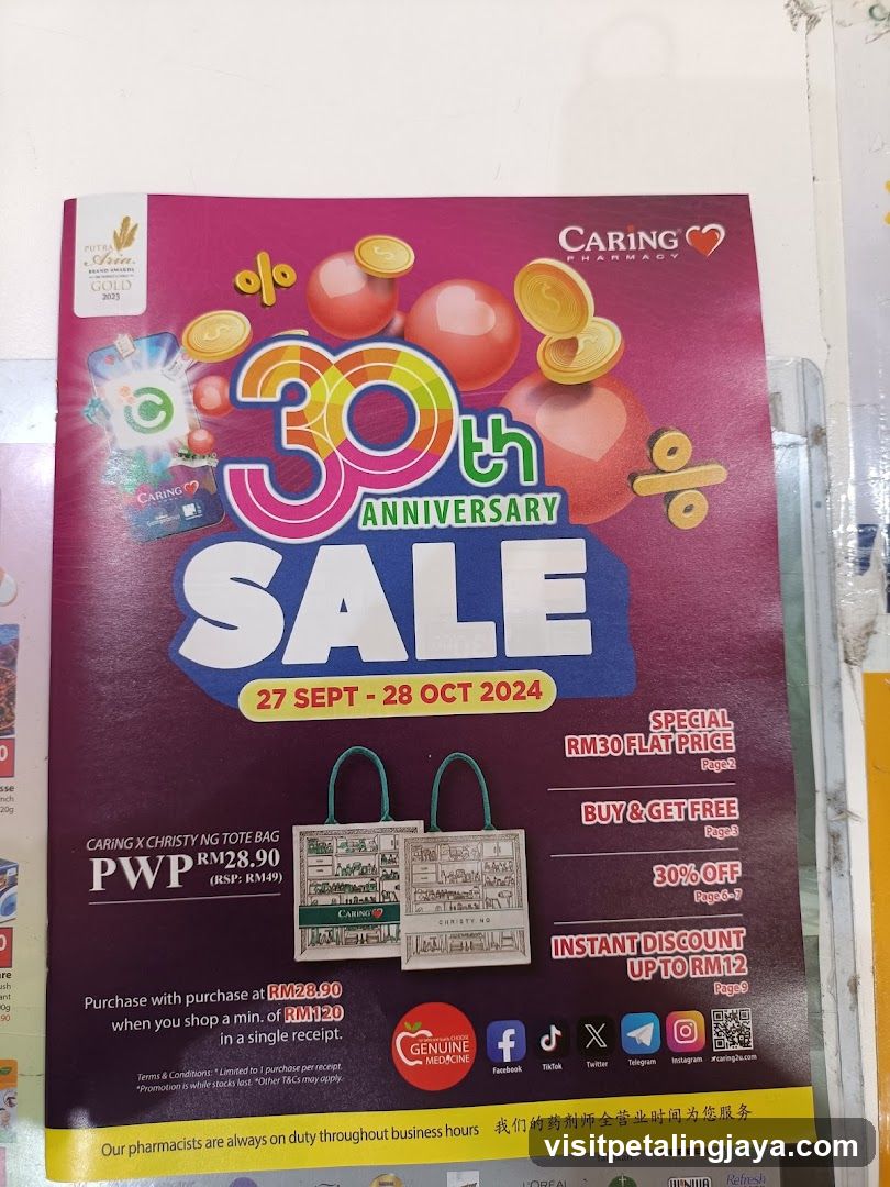Caring Pharmacy 30th Anniversary Sale