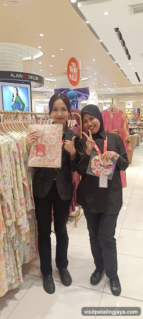 Two women in a store