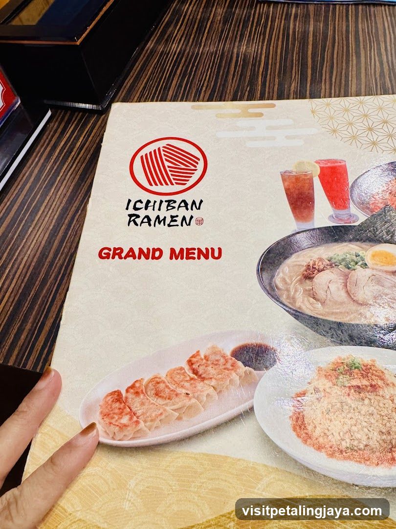 Ichiban Ramen Grand Menu