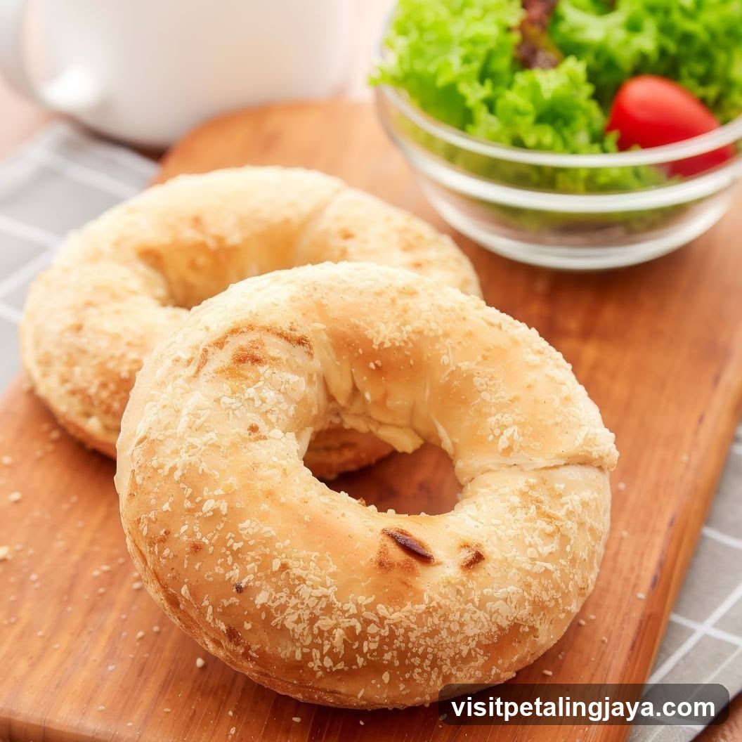 Bagels with Salad
