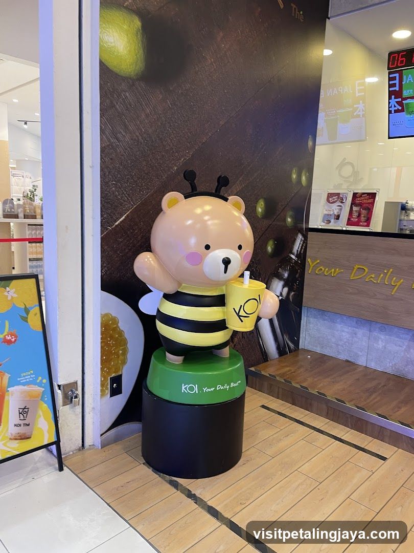 Bear mascot with bee costume