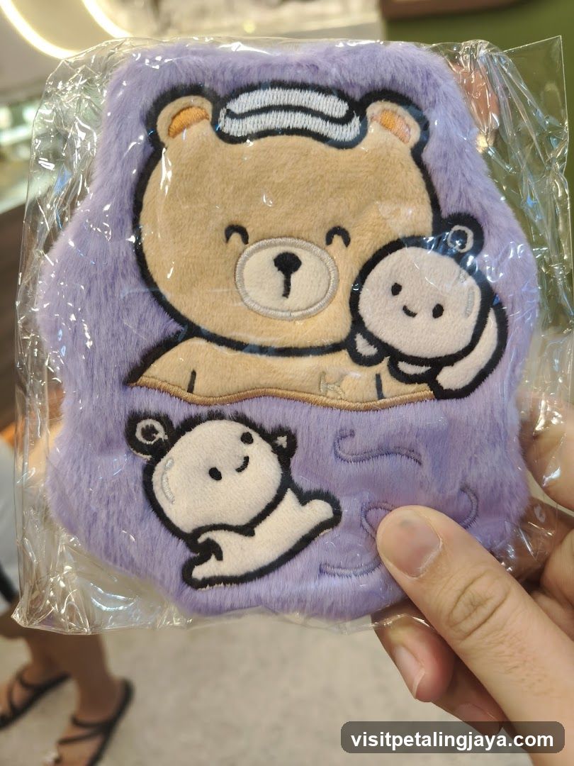 Plush Pouch with Bear Design