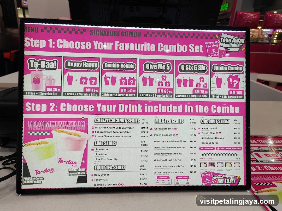Signature Combo Menu