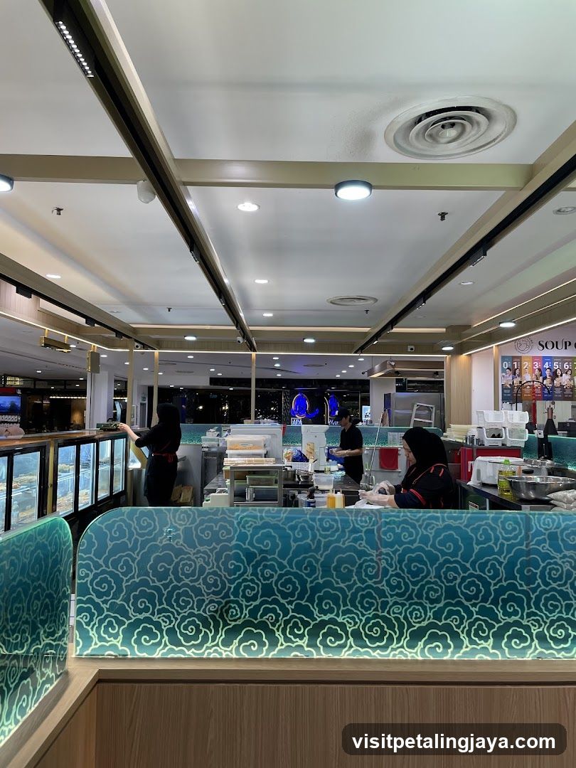 Restaurant Interior with Staff