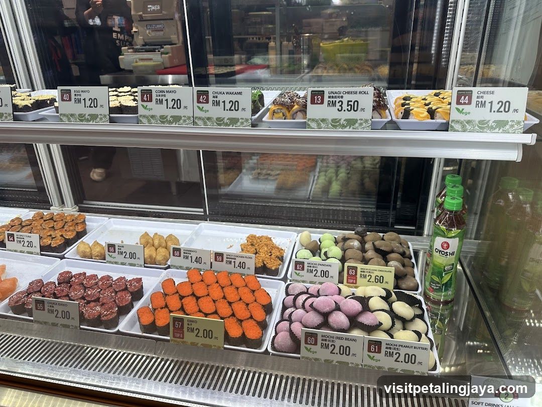 Sushi and Mochi Display