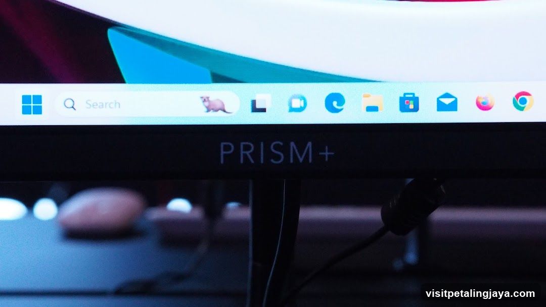 Computer Monitor with PRISM+ Logo